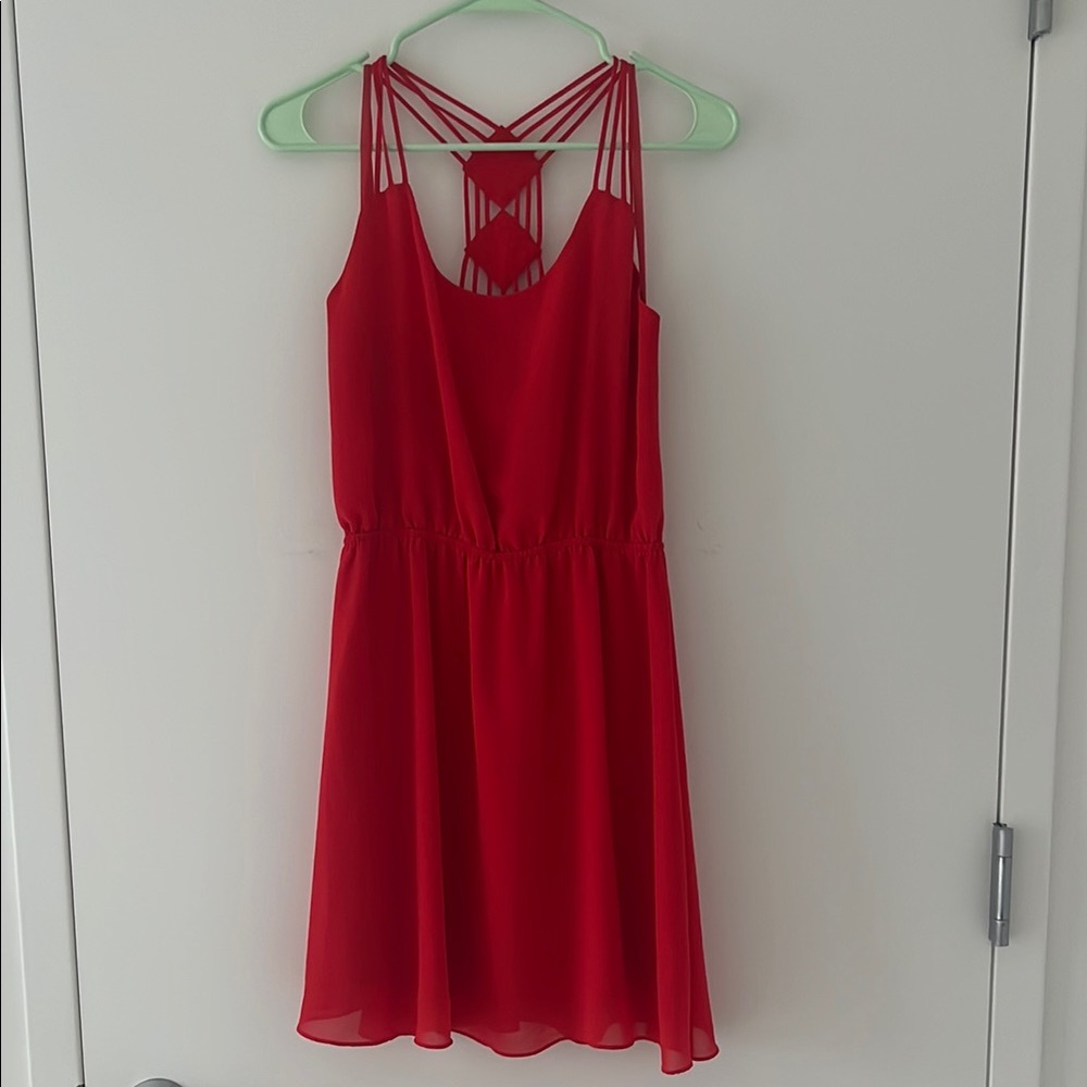 Breezy Coral Strappy Dress